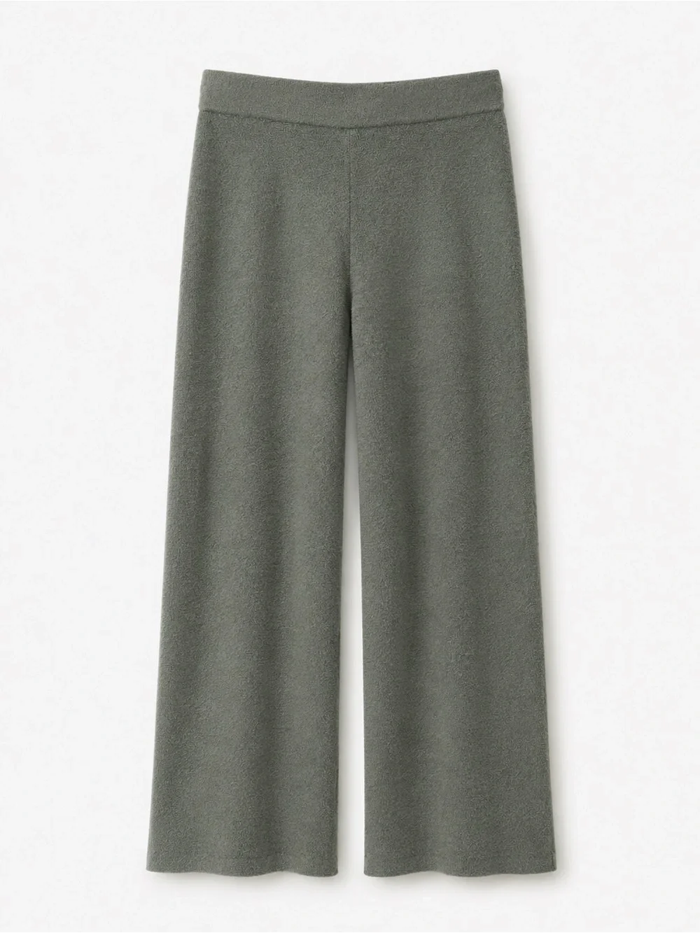 Barefoot Dreams Cozy Chic Wide Leg Pants Olive Womens Size Large